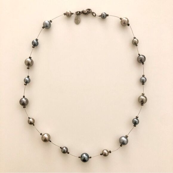 Carolee | Multicolored Faux Pearl Necklace | 16” Length - Picture 1 of 3